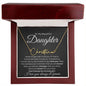Daughter Signature Name Necklace - Never forget that I love you Gold Finish Over Stainless Steel / Luxury Box Jewelry Giftinum