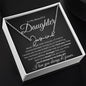 Daughter Signature Name Necklace - Never forget that I love you Gold Finish Over Stainless Steel / Standard Box Jewelry Giftinum