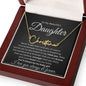 Daughter Signature Name Necklace - Never forget that I love you Gold Finish Over Stainless Steel / Standard Box Jewelry Giftinum