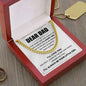 Dear Dad - The Best Man Cuban Link Chain 14K Yellow Gold Finish / Luxury Box Jewelry Giftinum