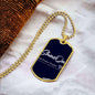 Dog tag necklace Military Chain (Silver) / No Jewelry Giftinum