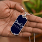 Dog tag necklace Military Chain (Silver) / No Jewelry Giftinum