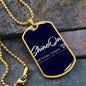 Dog tag necklace Military Chain (Silver) / No Jewelry Giftinum