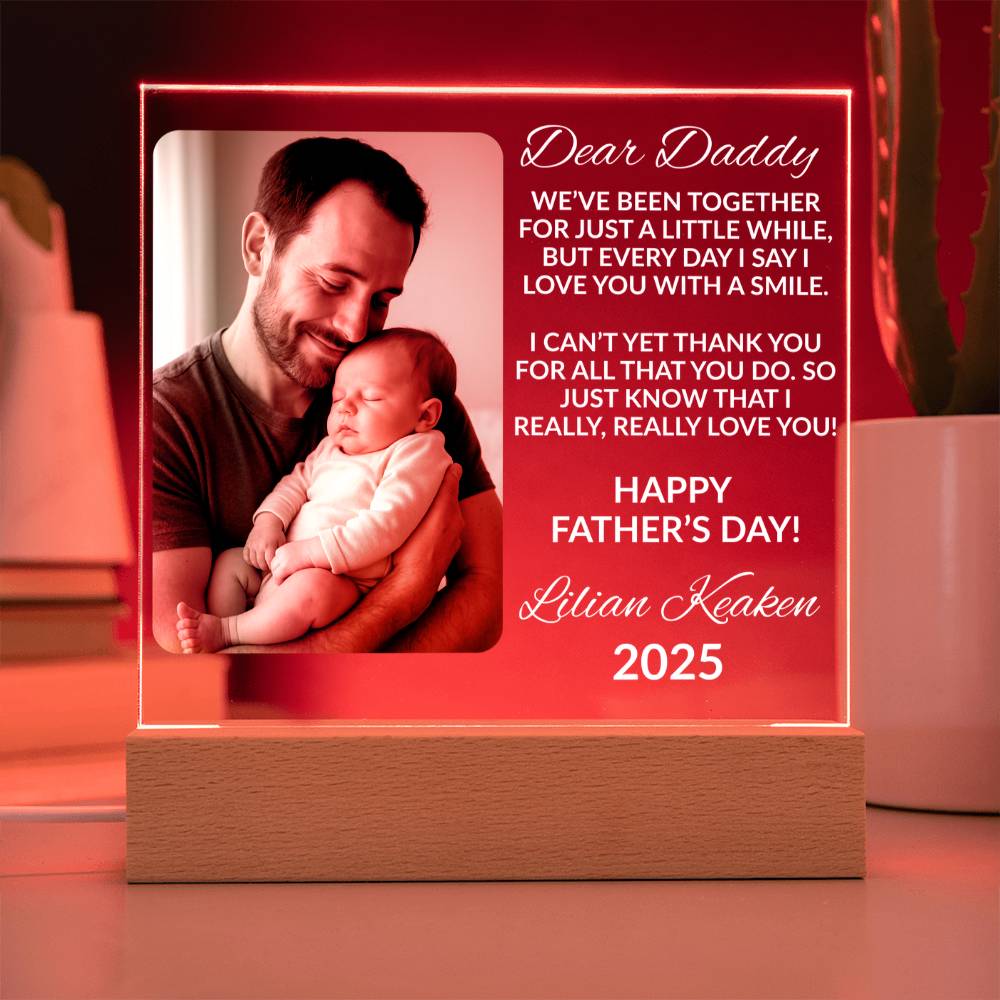 Father’s Day Gift – Custom Photo Acrylic Plaque