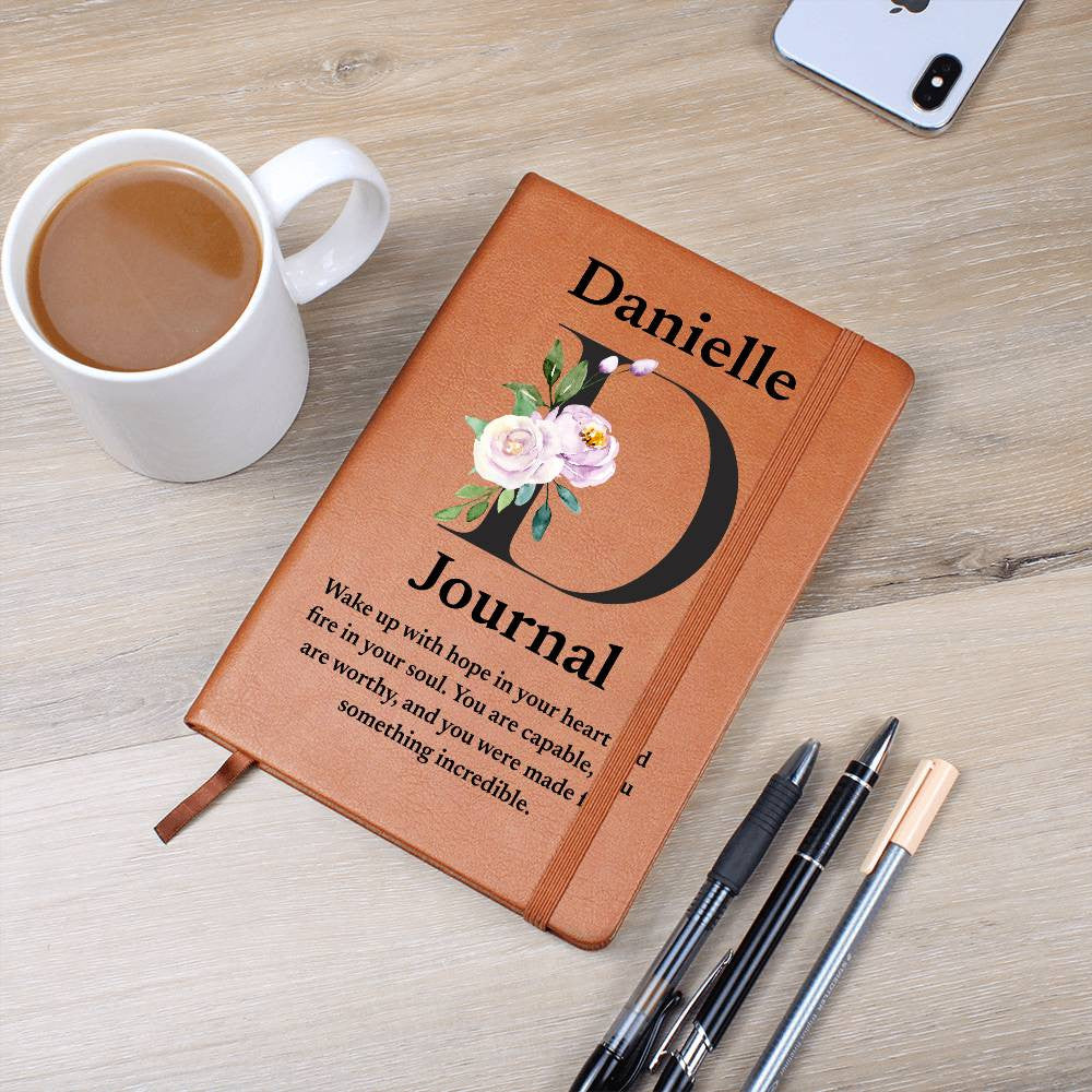 Personalized Diary Vegan Leather Journal (v3)