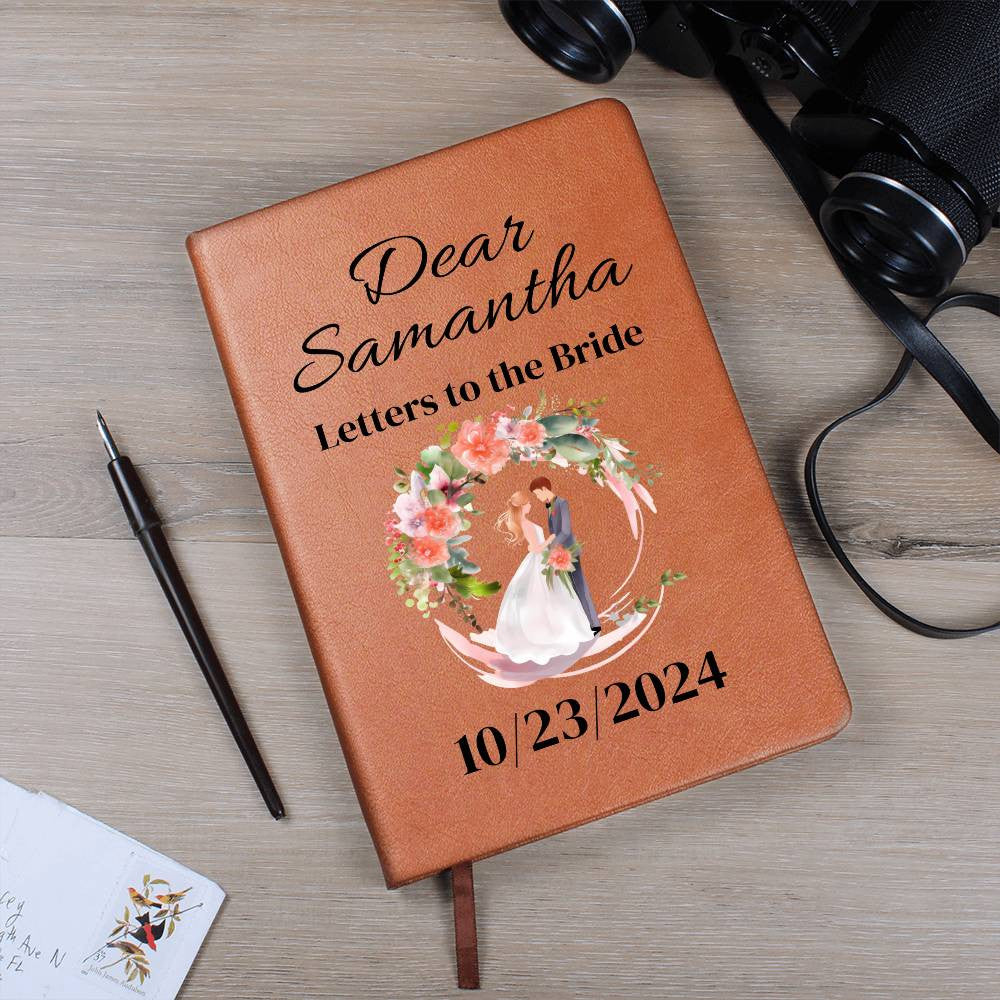 Letters to the Bride scrapbook Vegan Leather Journal