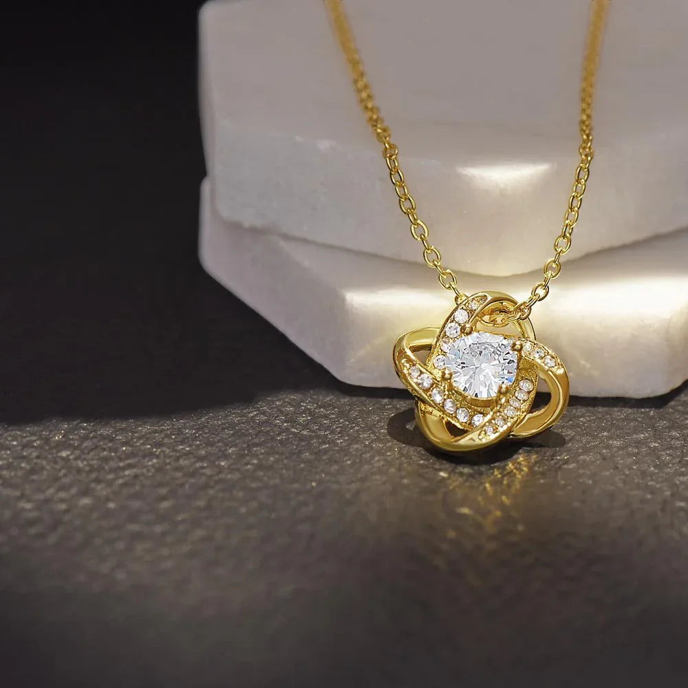 Personalized Bonus Daughter Necklace - Family Isn't Blood. - Giftinum