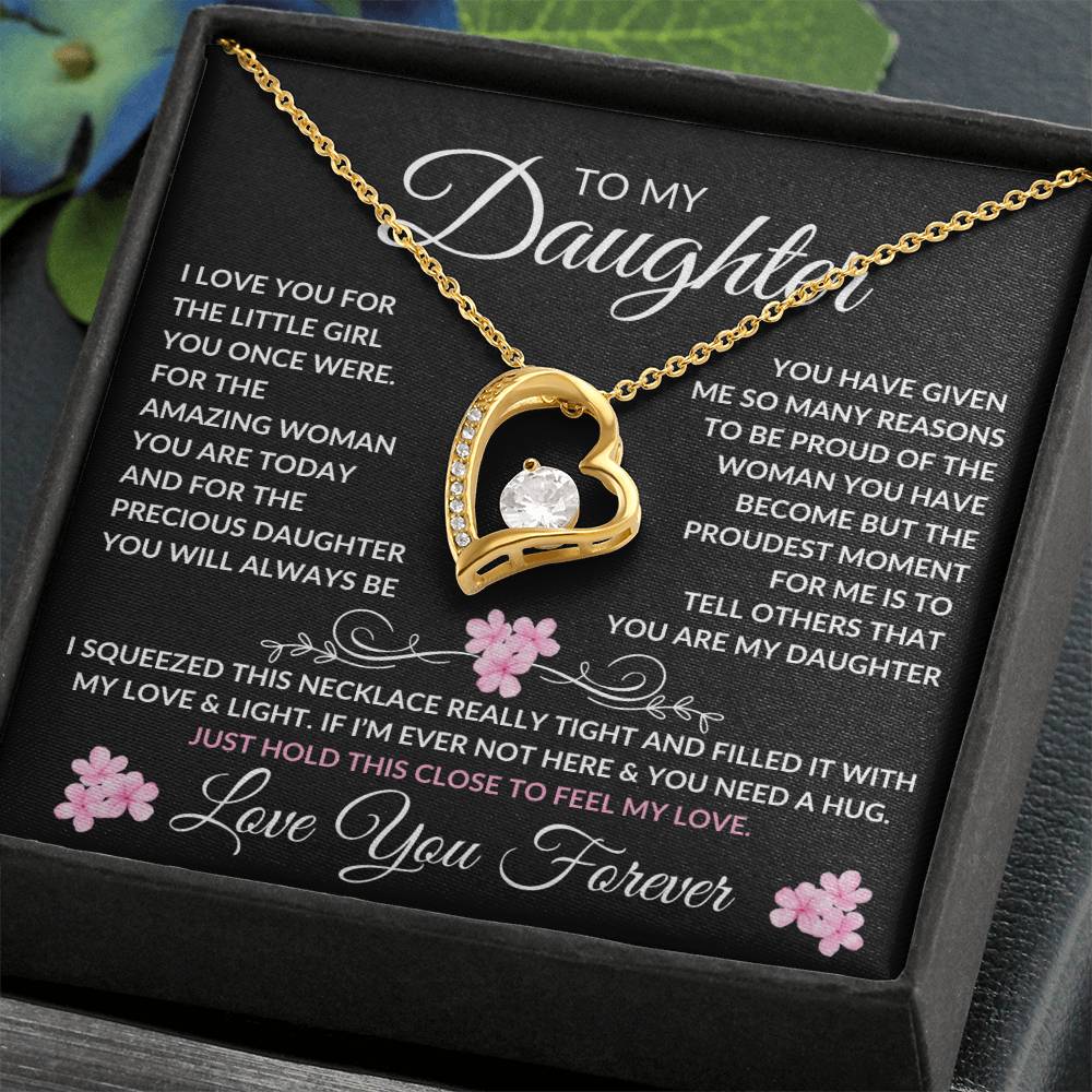 Eternal Bond Necklace | For My Amazing Daughter 14k White Gold Finish / Standard Box Jewelry Giftinum