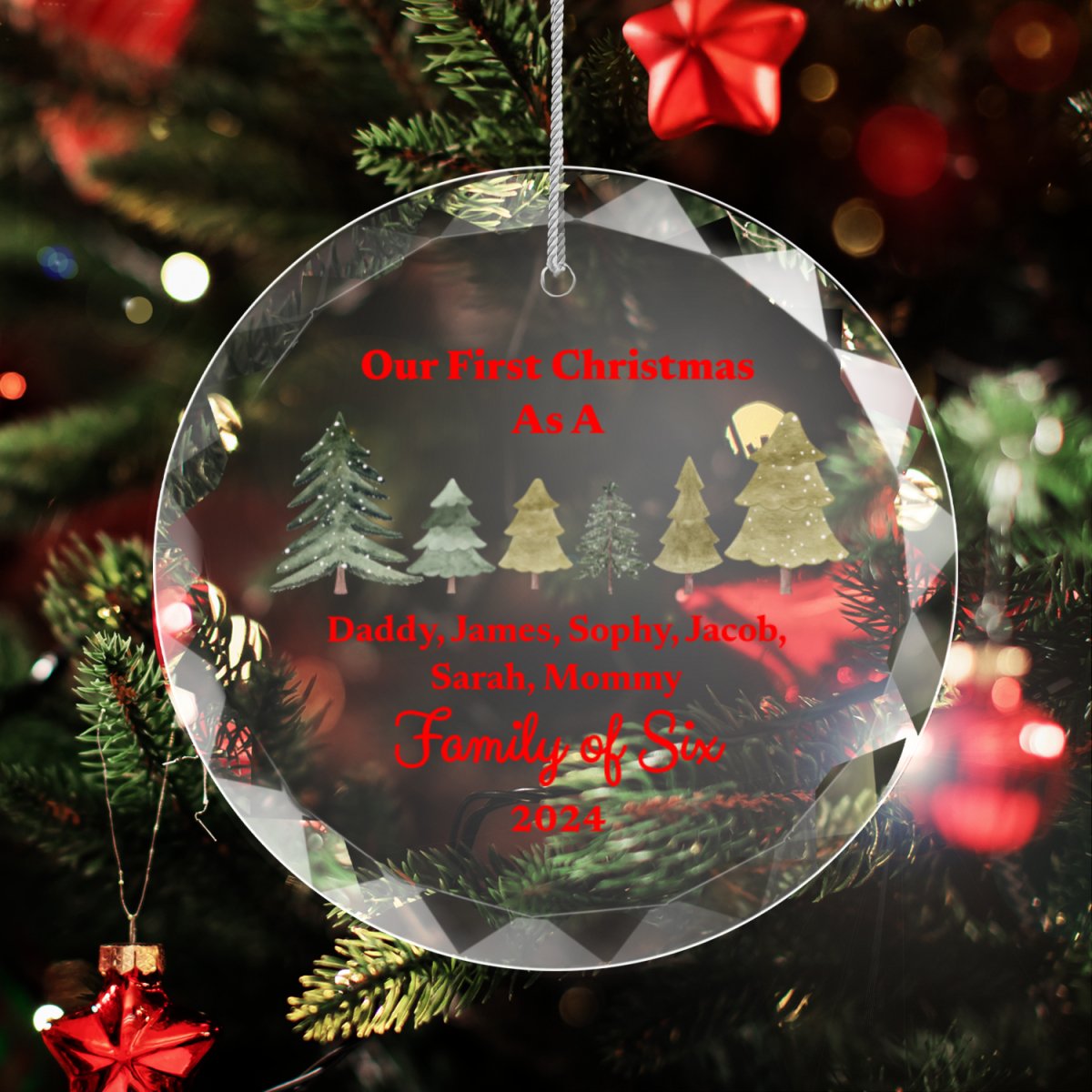 Family of Christmas Ornament Family of Two Giftinum