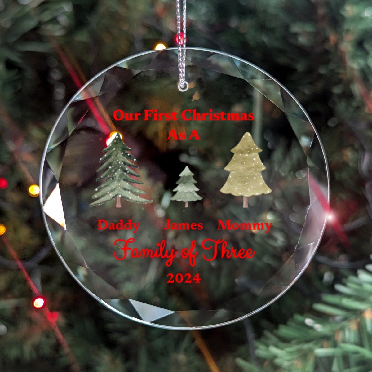 Family of Christmas Ornament Family of Two Giftinum