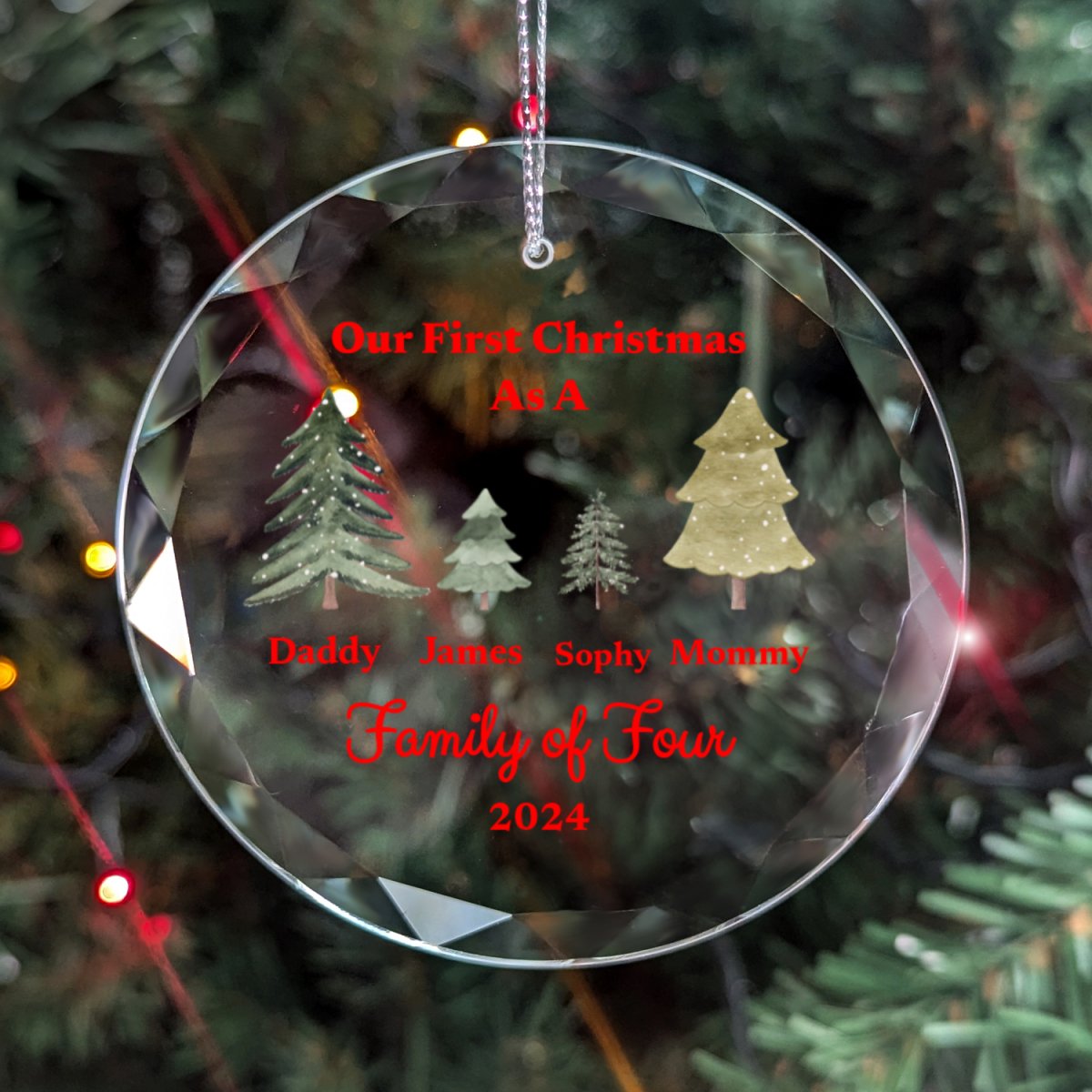 Family of Christmas Ornament Family of Two Giftinum