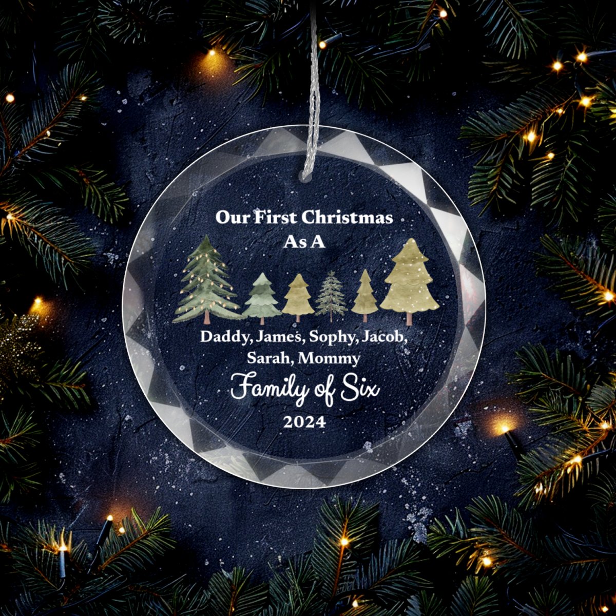 Family of Christmas Ornament With Gift Box Family of Two Ornaments and Accents Giftinum