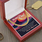 Father and Mountains Cuban Link Chain 14K Yellow Gold Finish / Luxury Box Jewelry Giftinum