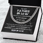 Father In Law - Dream Of My Life Cuban Link Chain Stainless Steel / Standard Box Jewelry Giftinum