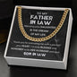 Father In Law - Dream Of My Life Cuban Link Chain Stainless Steel / Standard Box Jewelry Giftinum