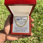 Father In Law - Thank You For Raising Cuban Link Chain Stainless Steel / Standard Box Jewelry Giftinum