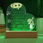 Friendship Heart Daughter - true blessing Wooden Base Jewelry Giftinum