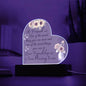Friendship Heart Daughter - true blessing Wooden Base Jewelry Giftinum