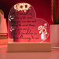Friendship Heart Daughter - true blessing Wooden Base Jewelry Giftinum