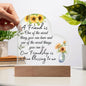 Friendship Heart Daughter - true blessing Wooden Base Jewelry Giftinum