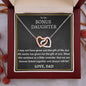 Gift of you - Bonus Daughter Necklace 14k White Gold Finish / Standard Box Jewelry Giftinum