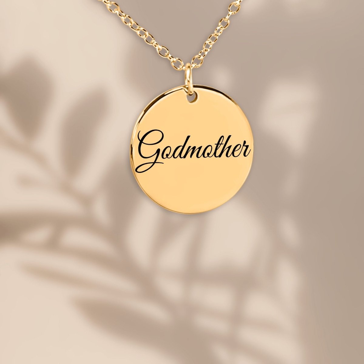 Godmother proposal Without back engraving / Silver Steel Upload Your Own Design Giftinum