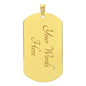 Grandson Dog Tag Necklace Military Chain (Silver) / No Jewelry Giftinum