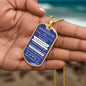 Grandson Dog Tag Necklace Military Chain (Gold) / No Jewelry Giftinum