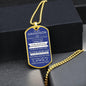 Grandson Dog Tag Necklace Military Chain (Silver) / No Jewelry Giftinum