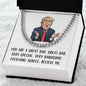 Great Dad Cuban Link Chain Stainless Steel / Standard Box Jewelry Giftinum