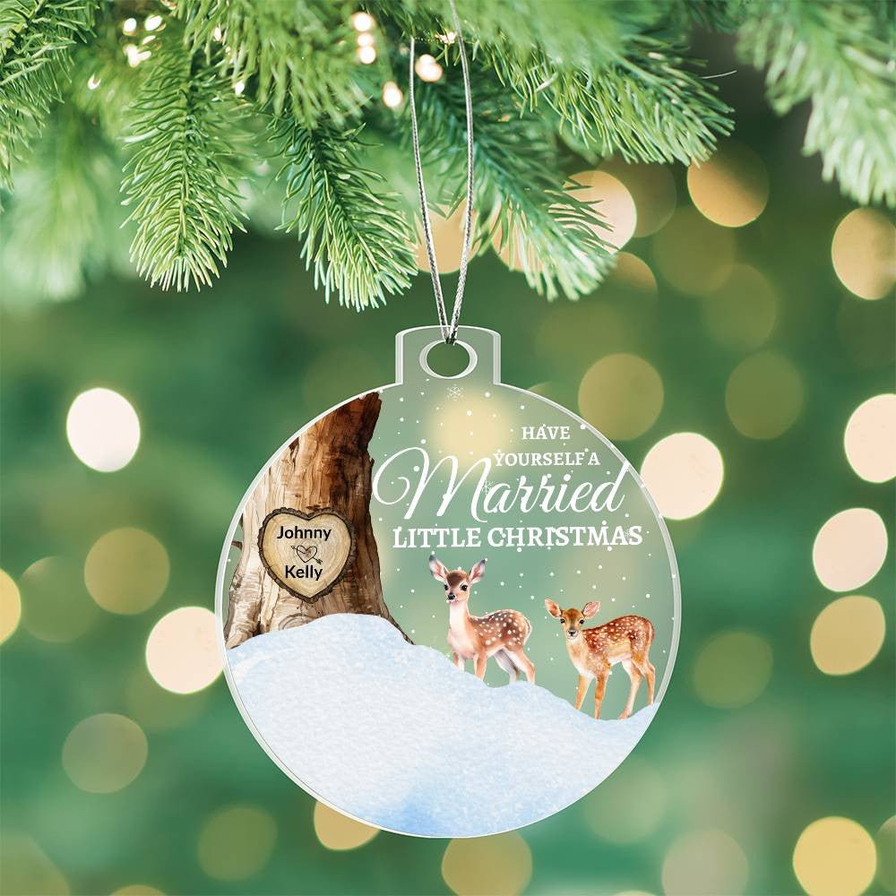 Have Yourself a Married Little Christmas Acrylic Ornament Acrylic Ornament Giftinum