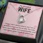 I know I don't always show it Valentine's Wife Necklace 14k White Gold Finish / Standard Box Jewelry Giftinum