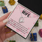 I know I don't always show it Valentine's Wife Necklace 14k White Gold Finish / Standard Box Jewelry Giftinum