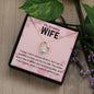 I know I don't always show it Valentine's Wife Necklace 14k White Gold Finish / Standard Box Jewelry Giftinum