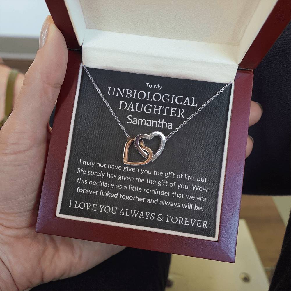 Interlocking Hearts Necklace (Yellow & White Gold Variants) 14k White Gold Finish / Standard Box Giftinum