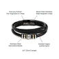 Love you forever bracelet Two Tone Box Jewelry Giftinum