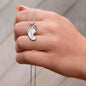 Mama Baby Foot Necklace - I'm sorry 1 Charm / Polished Stainless Steel / Two-Toned Jewelry Giftinum