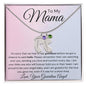Mama Baby Foot Necklace - I'm sorry 2 Charms / Polished Stainless Steel / Two-Toned Jewelry Giftinum