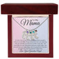 Mama Baby Foot Necklace - I'm sorry 4 Charms / Polished Stainless Steel / Luxury Box w/LED Jewelry Giftinum