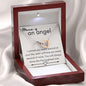 Mama of an Angel Polished Stainless Steel & Rose Gold Finish / Luxury Box w/LED Jewelry Giftinum