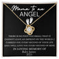 Mama to an angel - Love knot necklace 18K Yellow Gold Finish / Two-Toned Box Jewelry Giftinum