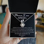 Mama to an angel - Love knot necklace 14K White Gold Finish / Two-Toned Box Jewelry Giftinum