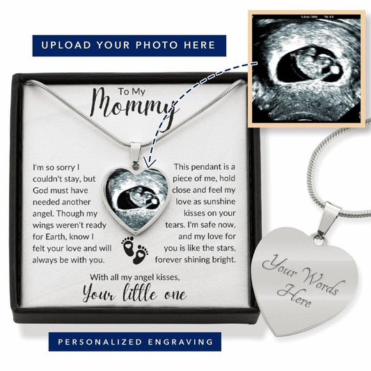 Memory of your little baby angel Necklace Luxury Necklace (.316 Surgical Steel) / No Jewelry Giftinum