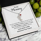 Mommy from the Baby Bump - I'll always be with you. 1 Charm / Polished Stainless Steel / Two-Tone Box Jewelry Giftinum