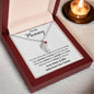 Mommy from the Baby Bump - I'll always be with you. 1 Charm / Polished Stainless Steel / Luxury Box w/LED Jewelry Giftinum
