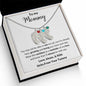 Mommy from the Baby Bump - I'll always be with you. 3 Charms / Polished Stainless Steel / Two-Tone Box Jewelry Giftinum