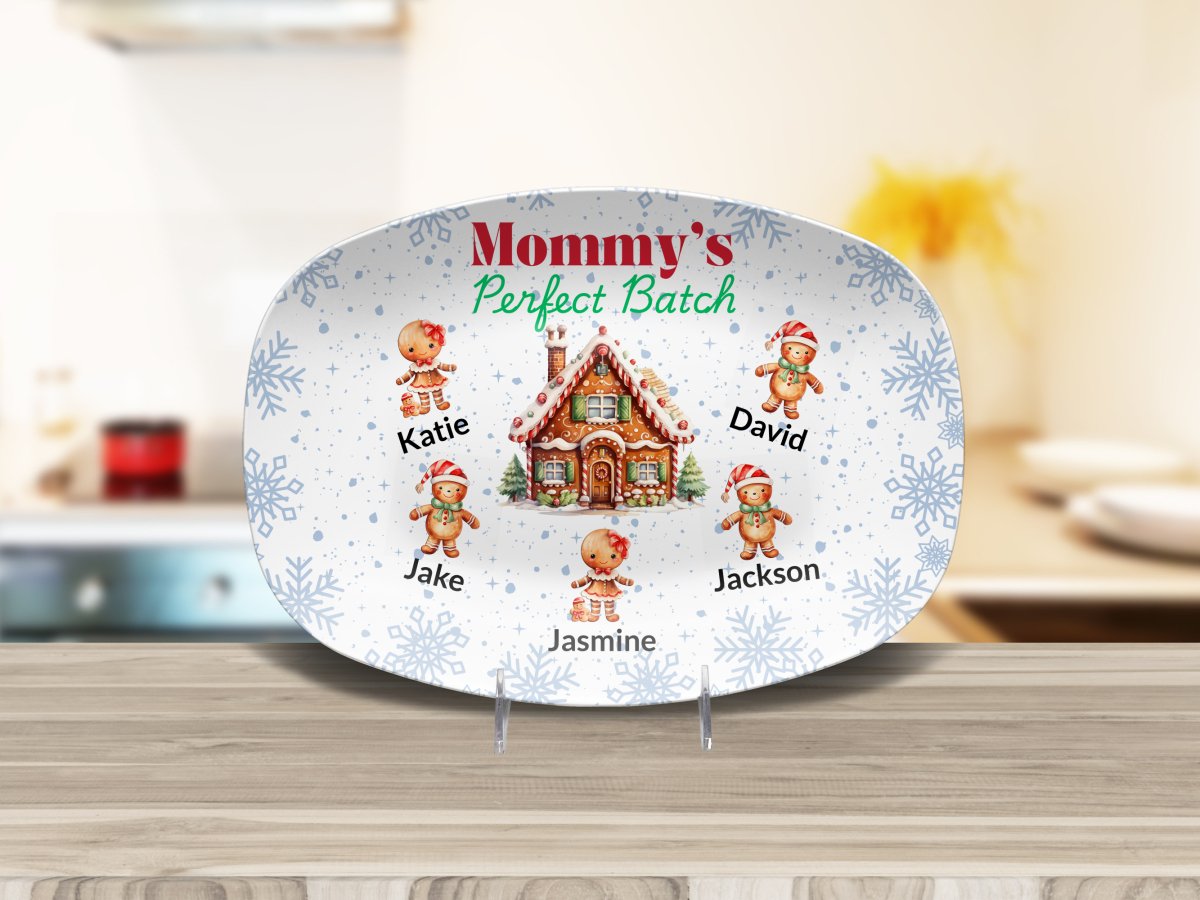 Mommy's Perfect Batch Christmas Platter Platter / 5 Children Platter Giftinum