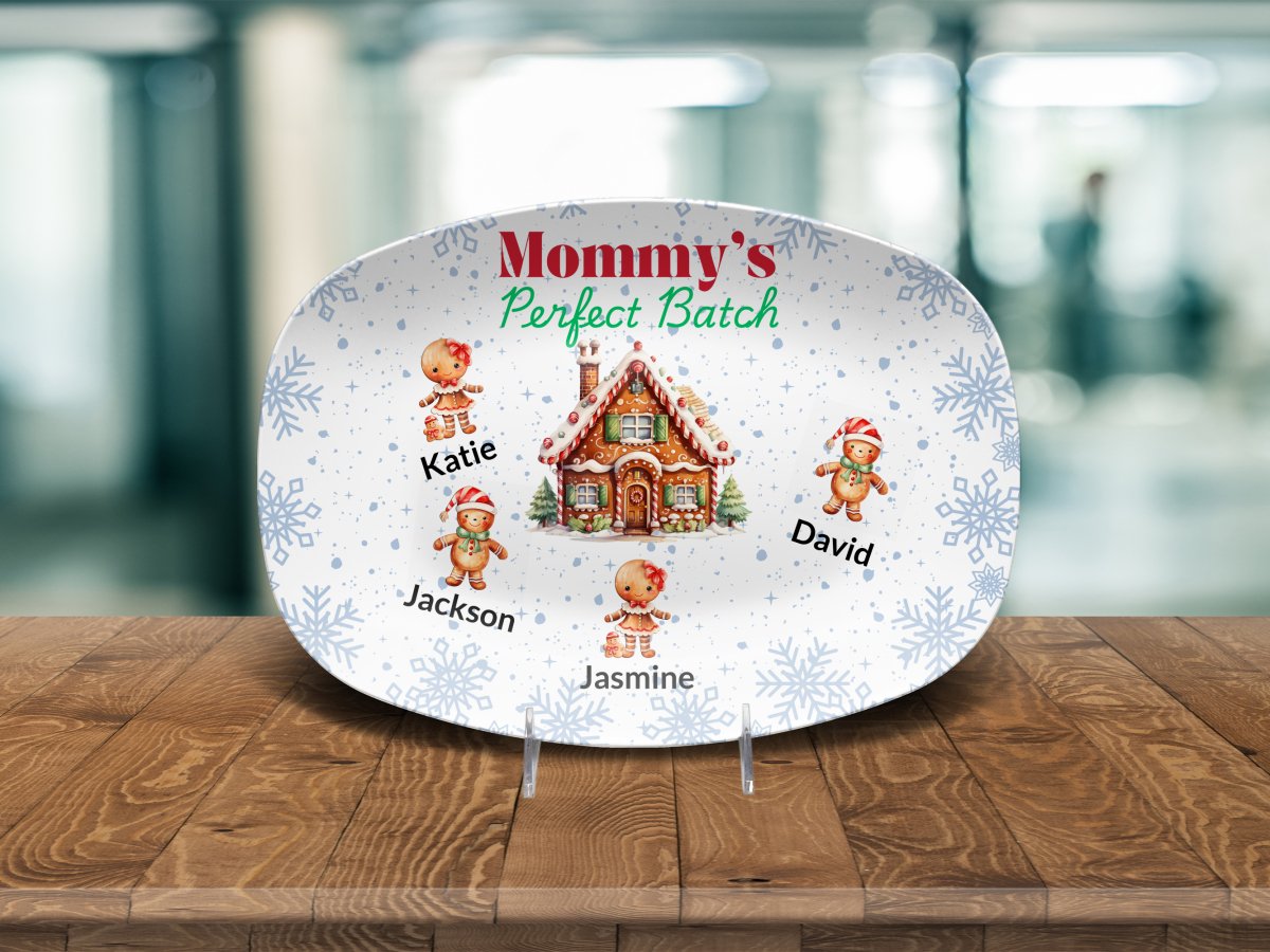Mommy's Perfect Batch Christmas Platter Platter / 4 Children Platter Giftinum