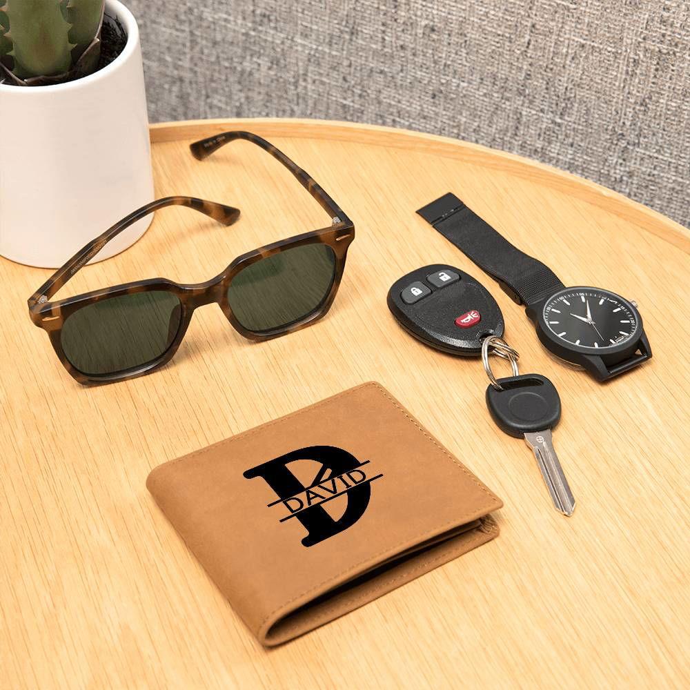 Monogram groomsman wallet Default Title Jewelry Giftinum