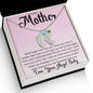 Mother from Baby Angel - Never Forget that I love you 2 Charms / Polished Stainless Steel / Two-Toned Box Jewelry Giftinum